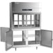 Victory DRSA-2D-S1-PT-HD-HC 52" Two Section Pass-Thru Refrigerator, 4 Glass Sliding & 4 Solid Hinged Half Doors, Aluminum Interior, 48.5 cu ft 4 image