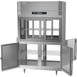 Victory DRSA-2D-S1-PT-HD-HC 52" Two Section Pass-Thru Refrigerator, 4 Glass Sliding & 4 Solid Hinged Half Doors, Aluminum Interior, 48.5 cu ft 5 image