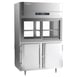Victory DRSA-2D-S1-PT-HD-HC 52" Two Section Pass-Thru Refrigerator, 4 Glass Sliding & 4 Solid Hinged Half Doors, Aluminum Interior, 48.5 cu ft 1 image