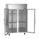 Victory VERSA-2D-GD-HC 52" Two Section Reach-In Refrigerator w/ 2 Glass Full Doors, Aluminum Interior, Electronic Control, 46.88 cu. ft. 4 image