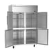 Victory VERSA-2D-HD-HC 52" Two Section Reach-In Refrigerator w/ 4 Solid Half Doors, Aluminum Interior, Electronic Control, 45.2 cu. ft. 4 image
