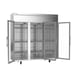 Victory VERSA-3D-GD-HC 78" Three Section Reach-In Refrigerator w/ 3 Glass Full Doors, Aluminum Interior, 71.5 cu. ft. 4 image