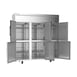Victory VERSA-3D-HD-HC 78" Three Section Reach-In Refrigerator w/ 6 Solid Half Doors, Aluminum Interior, 71.5 cu. ft. 4 image