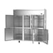 Victory VERSA-3D-HD-HC 78" Three Section Reach-In Refrigerator w/ 6 Solid Half Doors, Aluminum Interior, 71.5 cu. ft. 5 image