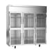 Victory VERSA-3D-HG-HC 78" Three Section Reach-In Refrigerator w/ 6 Glass Half Doors, Aluminum Interior, 71.5 cu. ft. 1 image