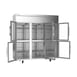 Victory VERSA-3D-HG-HC 78" Three Section Reach-In Refrigerator w/ 6 Glass Half Doors, Aluminum Interior, 71.5 cu. ft. 4 image