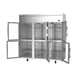 Victory VERSA-3D-HG-HC 78" Three Section Reach-In Refrigerator w/ 6 Glass Half Doors, Aluminum Interior, 71.5 cu. ft. 5 image