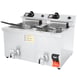 Vollrath 40710 Split Pot Countertop Electric Fryer w/ 4 Small Baskets, 30-Lb. Capacity, 2 Night Covers 3 image