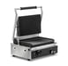 Vollrath PSG4-SG120-C Single Cast Iron Panini Sandwich Grill w/ Grooved Plates for Canadian Use  1 image