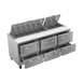Victory VSPD72HC-18-6 72" Three Section Sandwich / Salad Prep Table w/ 6 Drawers, 18 Pans 4 image