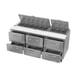 Victory VSPD72HC-18-6 72" Three Section Sandwich / Salad Prep Table w/ 6 Drawers, 18 Pans 5 image