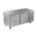 Victory VURD67HC-2 67" 2-Section Undercounter Refrigerator w/ 1 Solid Door & 2 Drawers 1 image