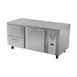 Victory VURD67HC-2 67" 2-Section Undercounter Refrigerator w/ 1 Solid Door & 2 Drawers 3 image