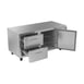 Victory VURD67HC-2 67" 2-Section Undercounter Refrigerator w/ 1 Solid Door & 2 Drawers 4 image