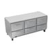 Victory VURD72HC-6 72" 3-Section Undercounter Refrigerator w/ 6 Drawers, 18 cu ft 1 image