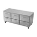 Victory VURD72HC-6 72" 3-Section Undercounter Refrigerator w/ 6 Drawers, 18 cu ft 3 image