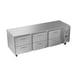 Victory VURD93HC-6 93" 3-Section Undercounter Refrigerator w/ 6 Drawers, 30 cu ft 1 image