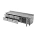 Victory VWRD119HC-6 118" 4-Section Worktop Refrigerator w/ 1 Door & 6 Drawers, 40 cu. ft. 5 image
