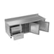 Victory VWRD93HC-2 93" 3-Section Worktop Refrigerator w/ 2 Drawers & 2 Doors, 29.7 cu. ft. 4 image