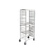 Winco AWRS-20BK 20 Pan Aluminum Mobile Side Load Bun / Sheet Pan Rack, Assembled, 650 lb. Capacity 2 image
