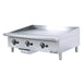 Winco NGGD-36M 36" Countertop Manual Gas Griddle, 3/4" Steel Plate, 90.000 BTU 1 image