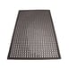 Winco RBM-35K-R Anti Fatigue Floor Mat w/ Beveled Edges, Rolled, Rubber, Black - 3 x 5 x 1/2" 1 image