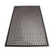 Winco RBM-35K Anti Fatigue Floor Mat w/ Beveled Edges, Rubber, Black - 3' x 5' x 1/2" 1 image