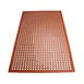Winco RBM-35R-R Rolled Rubber RedAnti Fatigue Floor Mat - 3' x 5' 1 image