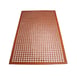 Winco RBM-35R Red Grease Proof Floor Mat w/ Beveled Edges, Rubber - 3' x 5' x 1/2" 1 image