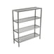 Winholt ALSCS-60-424-CM Tubular Aluminum 4 Shelf Cooler & Backroom Shelving  - 24" x 60" x 72" 1 image