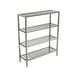 Winholt ALSTB-72-324-CM Aluminum 3 Shelf T-Bar Cooler & Backroom Shelving - 24" x 72" x 60" 1 image