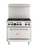 Wolf WX36-6BN 36" Natural Gas Restaurant Range w/ (6) Open Burners, (1) Standard Oven, 198.000 BTU 1 image