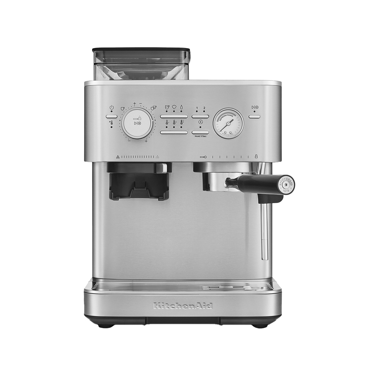 KitchenAid KES6551SX Semi Automatic Espresso Machine with Burr Grinder - Brushed Stainless Steel