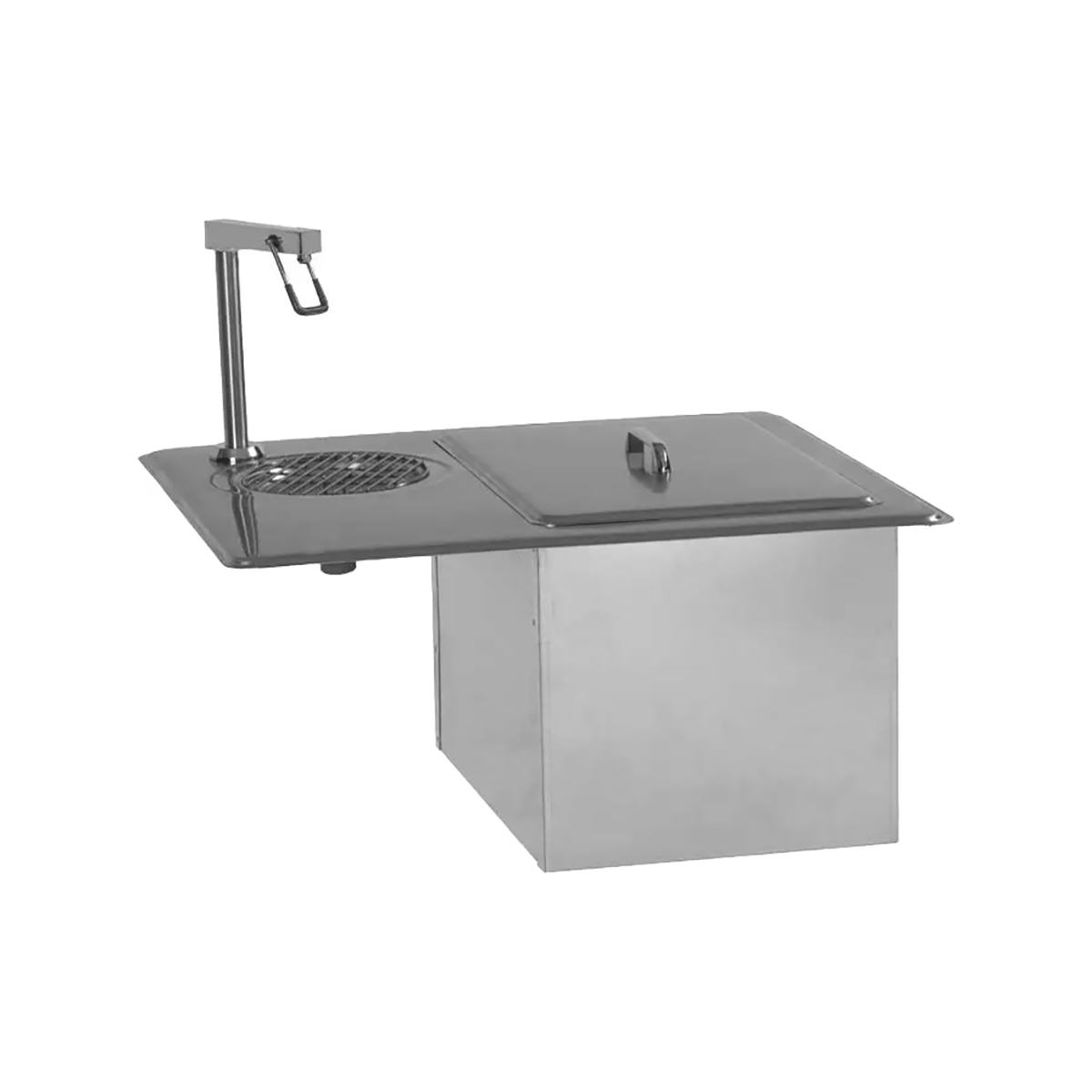 Delfield 204 Drop-in Water Station with Ice Bin, 45 lb Capacity, Glass Filler