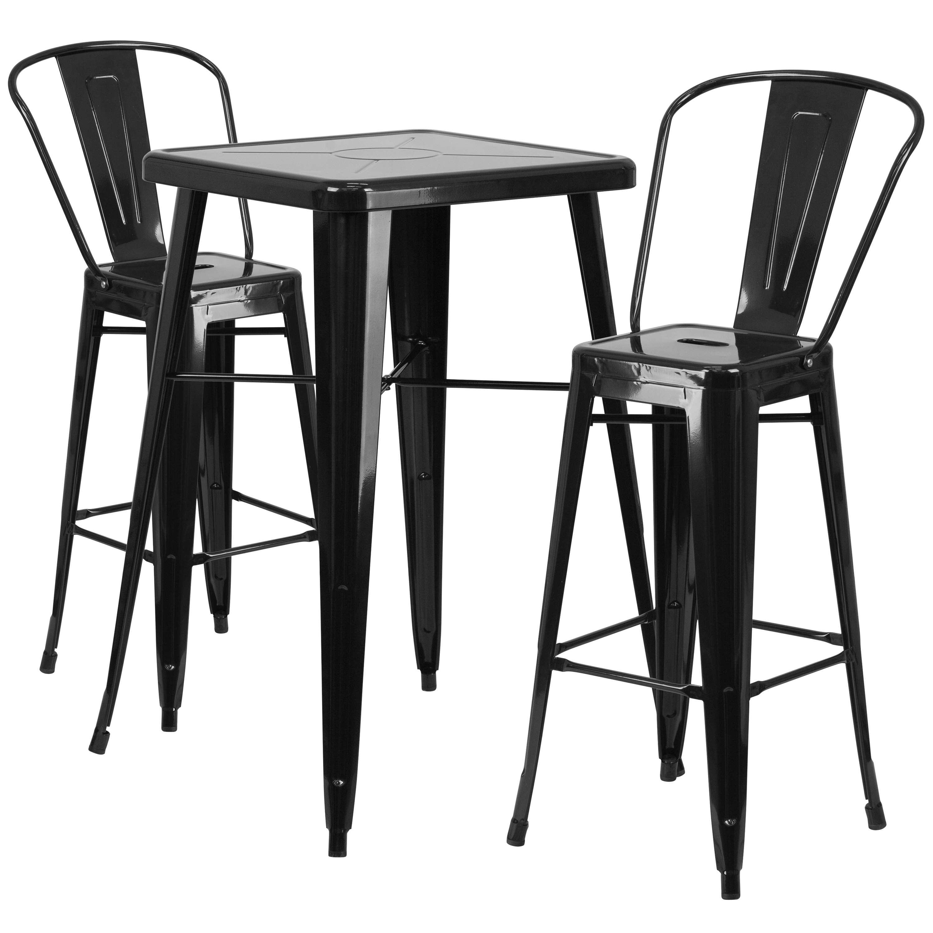 Flash Furniture Bar Stool and Table Set - Thumbnail 4