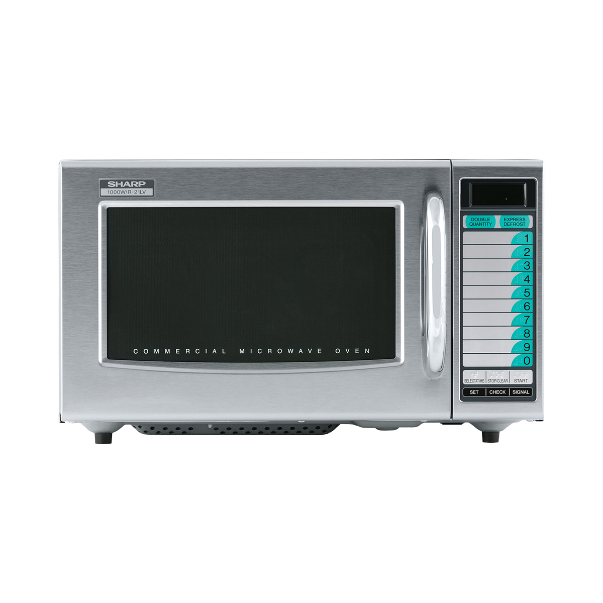 Sharp R-21LVF 1000W Medium Duty Commercial Microwave Oven, Touch 
