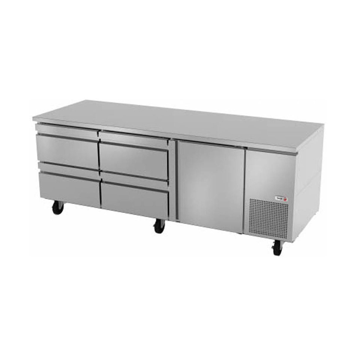 Fagor Refrigeration SUR93D4 93 Undercounter Refrigerator w 1 Door  4 Drawers 265 cu ft