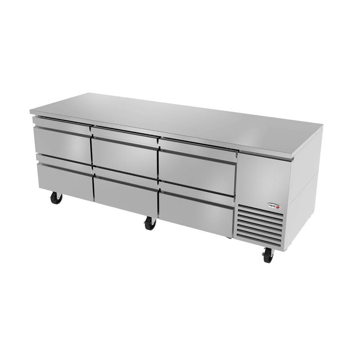Fagor Refrigeration SUR93D6 93 Undercounter Refrigerator w 6 Drawers 265 cu ft