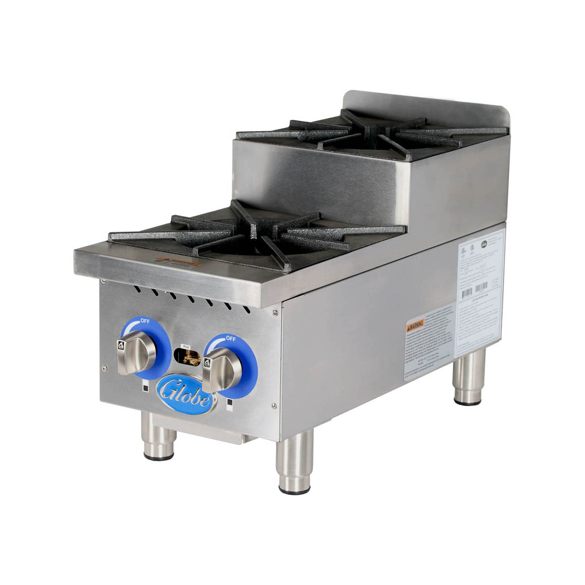 Globe GHPSU212G Gas Countertop Hotplate