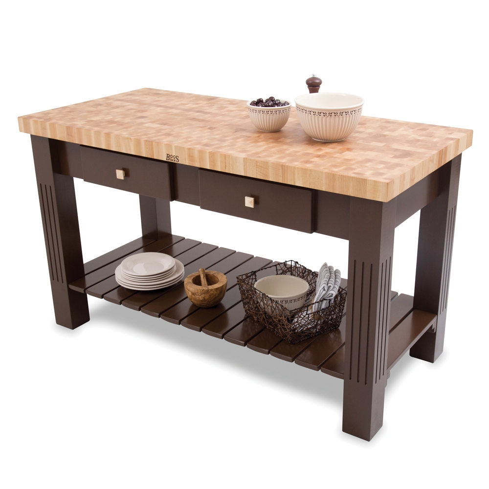 John Boos Grazzi Kitchen Island Table - Thumbnail 3