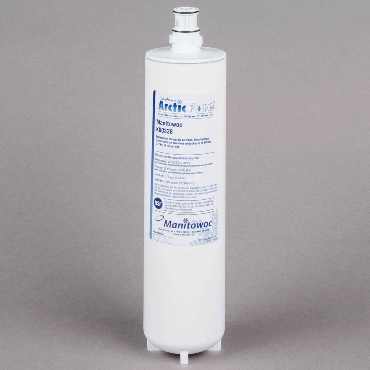 Manitowoc K00338 Replacement Water Filter Cartridge, for AR-10000 filter