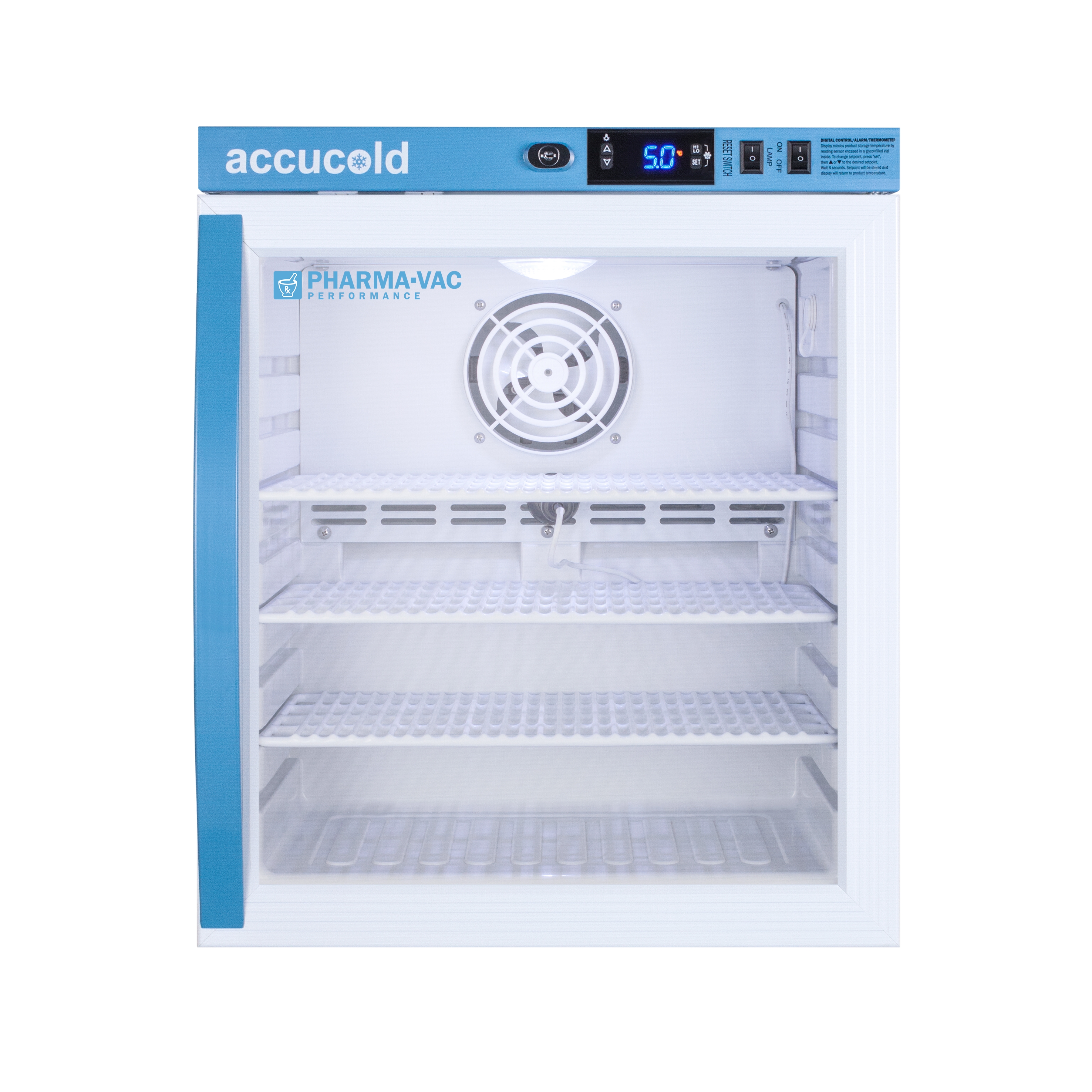 Accucold ARG1PV Pharma-Vac Series Medical Refrigerator, +2°C to +8°C, 1 cu. ft.