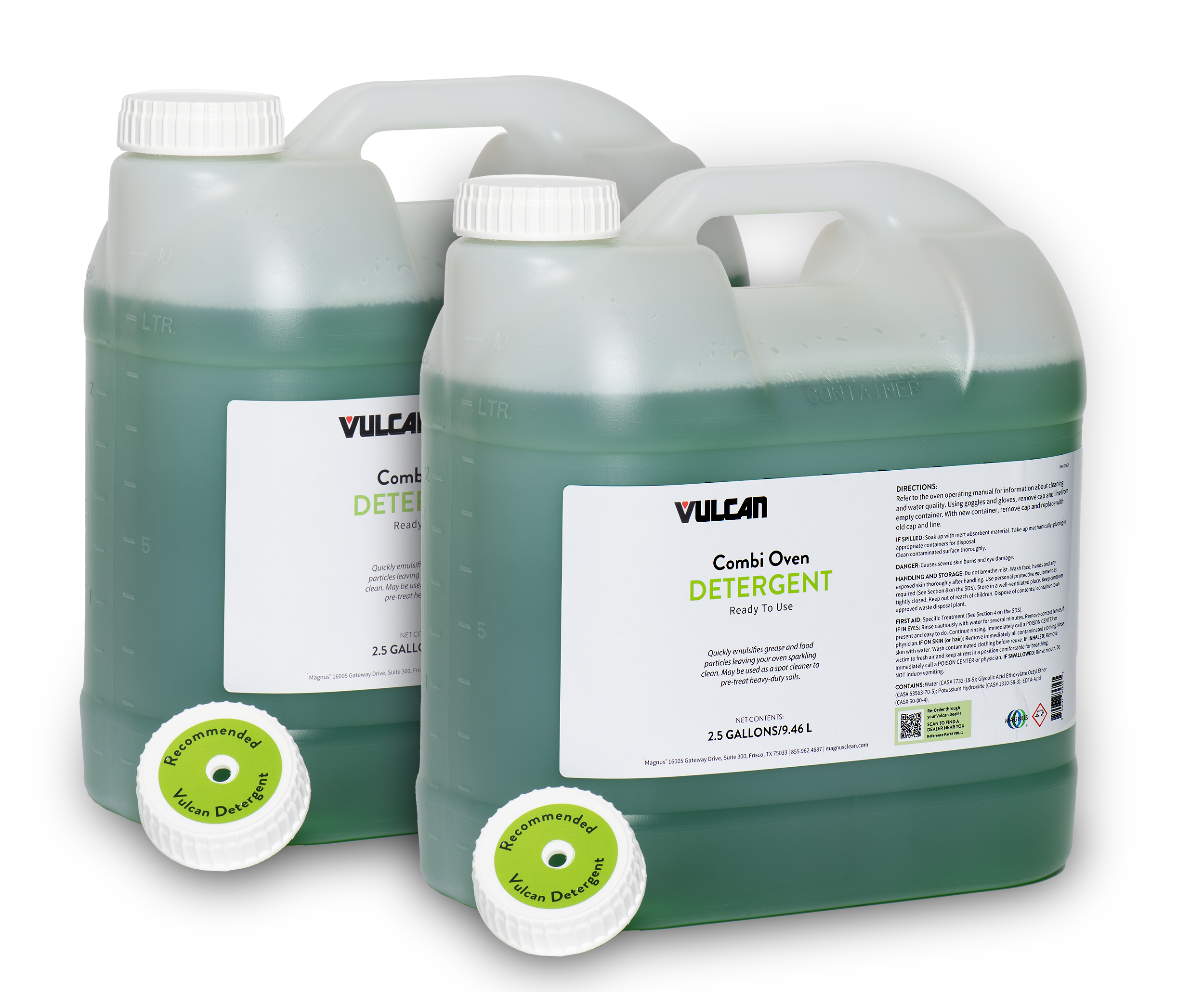 Vulcan VDL1 Vulcan Detergent Liquid 25 Gal Each 2 Per Case