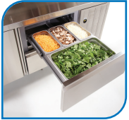 The Delfield F18SC39BP Self-Contained Refrigerated Salad Top Tables, Chef's Deal