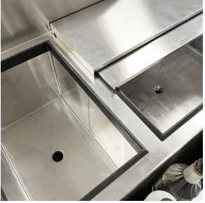 Glastender CBB-36L-CP10 Combo Ice Bin,CBB-36L-CP10, Chef's Deal