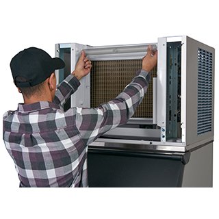 Ice-O-Matic Elevation Series Cube Ice Machine with easy-to-clean design