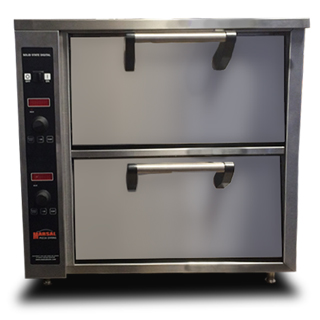 Marsal CT301 Electric Countertop Pizza Oven with 2 Decks and Digital Controls