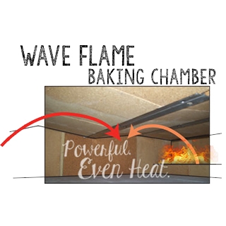 Marsal WF-60 Single Wave Flame Oven with 36” x 54” Cooking Surface and Flat Top, Chef's Deal