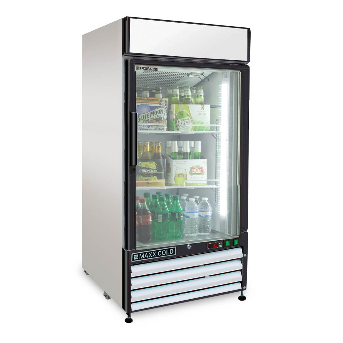 Maxximum GLASS DOOR MERCHANDISER | 12 Cu Ft REFRIGERATOR