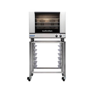 Moffat Turbofan E28M4 ON THE SK2731U STAND
Full Size Manual / Electric Convection Oven
on a Stainless Steel Stand